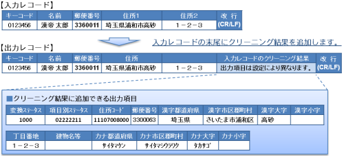 データ出力例